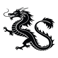 black dragon vector