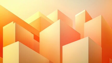 Fototapeta premium Abstract Cityscape in Warm Hues