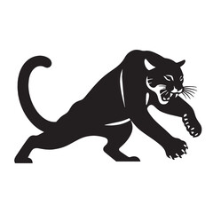 Tailored ocelot silhouette vector formatted for plug-and-play design toolkit integration – ocelot silhouette – ocelot vector – ocelot illustration – silhouette of ocelot

