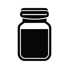 edge control jar stencil icon vector illustration