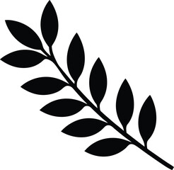 black and white leaves