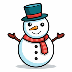 snowman with hat