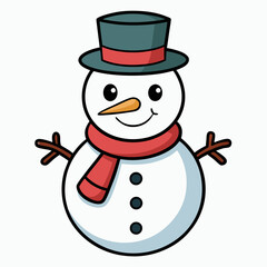 snowman with hat
