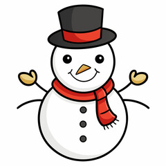 snowman with hat