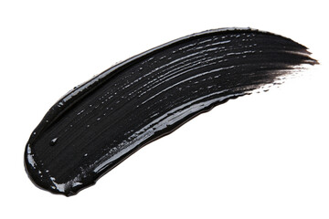 black paintbrush isolated on transparent 