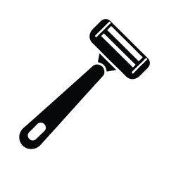 brow razor stencil icon vector illustration