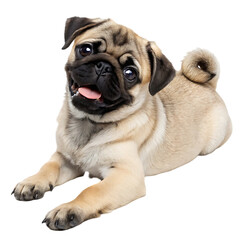 french bulldog puppy isolated on transparent background
