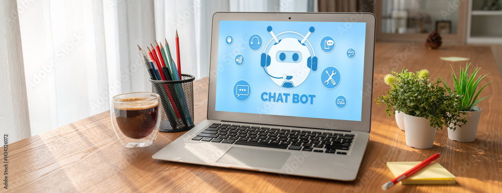 Poster chatbot software application for modish online business that automatically reply to customer questio