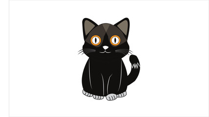 Cat emoji icon vector image.