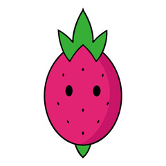 Obraz premium Dragonfruit cartoon vector