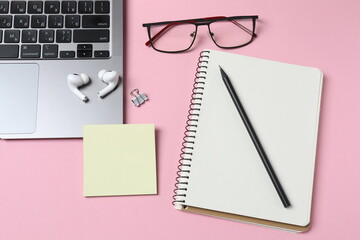 notebook and pen on desk