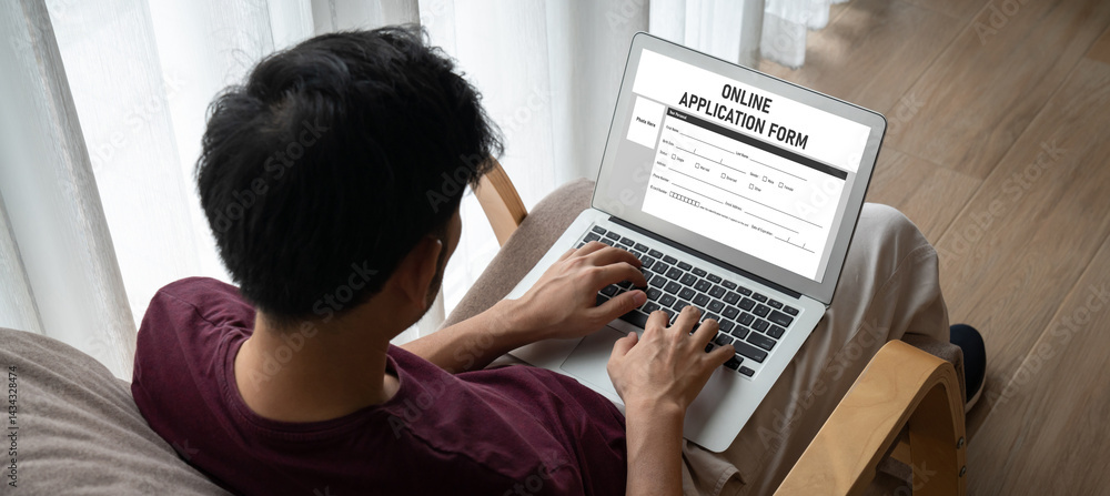 Poster online application form for modish registration on the internet website