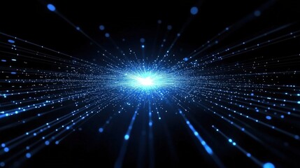 Fototapeta premium Abstract Digital Cosmos Explosion