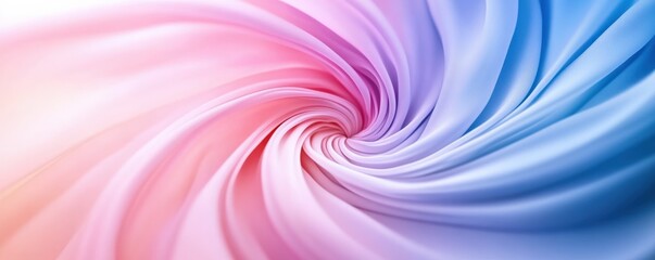 Obraz premium A swirling pattern of soft pastel colors creates a calming and elegant visual effect, reminiscent of flowing fabric or gentle waves.