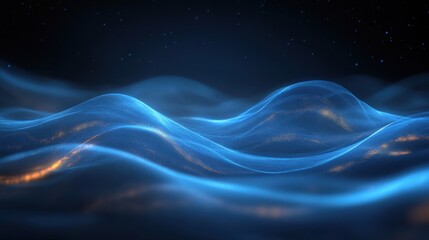 Abstract Wave Patterns in Deep Blue