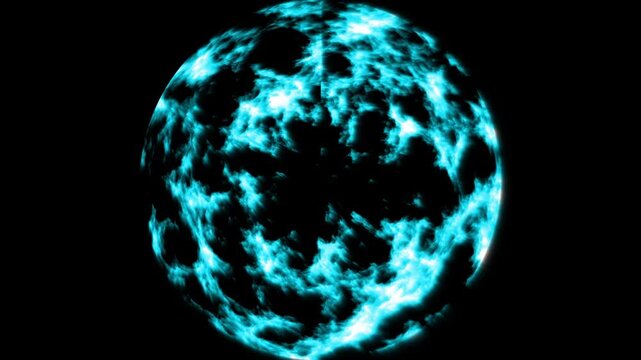 Abstract background flight through neon light wormhole subspace tunnel loop on the black background.