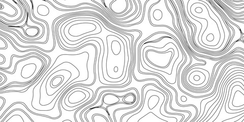 Generate a high-contrast black and white topographic map featuring detailed contour lines. The map should display various elevations using closely spaced, Topography and geography map grid abstract.