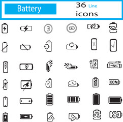Battery Icon Vector Pack