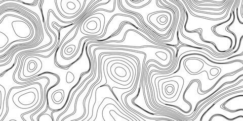 Generate a high-contrast black and white topographic map featuring detailed contour lines. The map should display various elevations using closely spaced, Topography and geography map grid abstract.