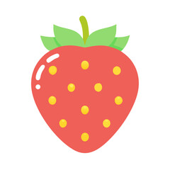 strawberry isolated on white background