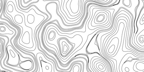 Generate a high-contrast black and white topographic map featuring detailed contour lines. The map should display various elevations using closely spaced, Topography and geography map grid abstract.