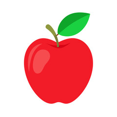 red apple vector illustration