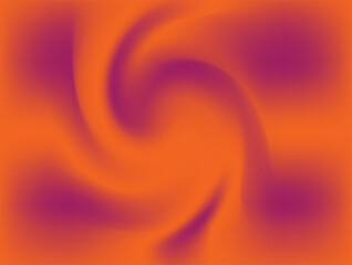 Fototapeta premium Eye-catching abstract artwork featuring a vivid swirl design in rich orange and purple gradient tones.