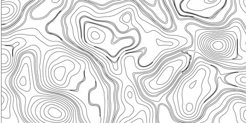 Generate a high-contrast black and white topographic map featuring detailed contour lines. The map should display various elevations using closely spaced, Topography and geography map grid abstract.