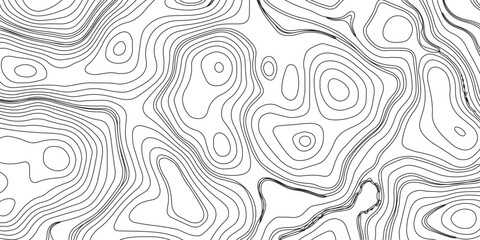 Generate a high-contrast black and white topographic map featuring detailed contour lines. The map should display various elevations using closely spaced, Topography and geography map grid abstract.