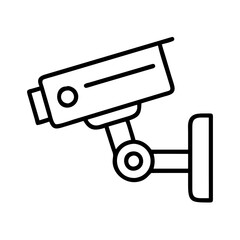 Security camera cctv surveillance system for home safety and crime prevention vector icon design