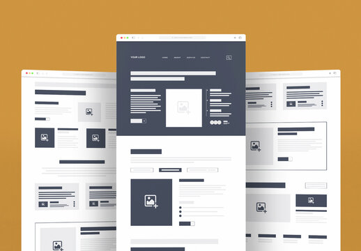 Wireframe Email Newsletter Template