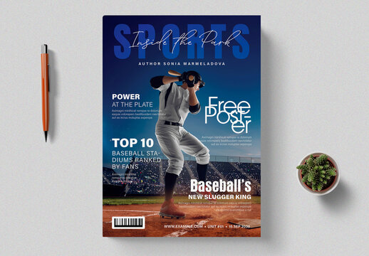 Dynamic Sports Magazine Cover Template