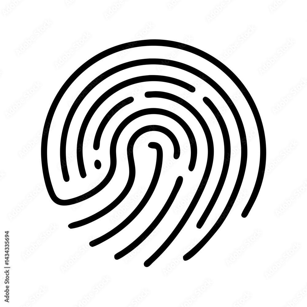 Poster fingerprint identification scan security identity biometric authentication access control system tec
