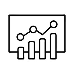 Stock market chart business graph analysis data diagram finance investment growth report line trend