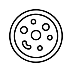 Delicious pepperoni pizza vector illustration perfect for pizzeria menu and food delivery apps icon