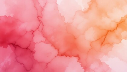 Fototapeta premium Elegant Abstract Watercolor Background in Pink, Red, and Orange – Perfect for Beauty Cosmetics Photography