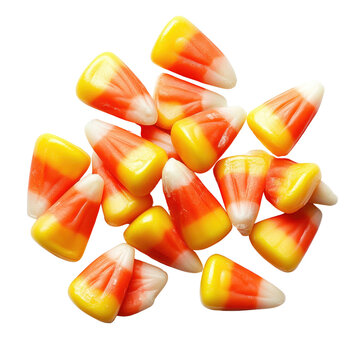 Halloween candy corn png Isolated on white transparent background