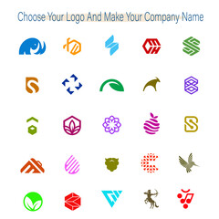 company vector logo design. abstract, company logo, colorful logo.