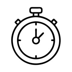 Stopwatch icon vector illustration of timer symbol for time management and measurement design