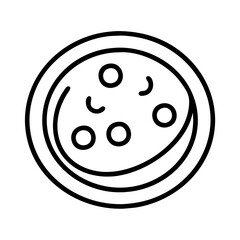 Delicious pepperoni pizza vector illustration for italian food restaurant menu design concept art