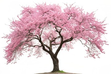 Obraz premium Vibrant Pink Cherry Blossom Tree