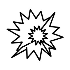 Abstract black and white explosion vector illustration for graphic design and art projects