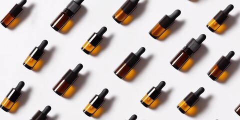 Small bottles pattern background design