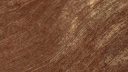 90 degree view of the lando plowed and covered with sugarcane bagasse