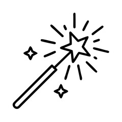 Magic wand star sparkle fairy tale fantasy wizardry enchantment witchcraft sorcery magical power stick