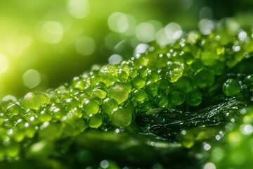 Background of Caulerpa lentillifera also known as sea grapes or green caviar