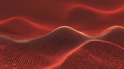 Abstract Red Wave Pattern Design