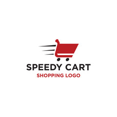 Speedy Cart Shopping Logo Vector