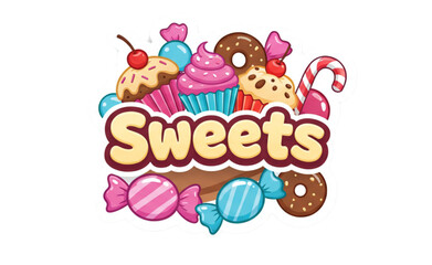 Fototapeta premium Delightful Collection of Sweet Treats and Desserts