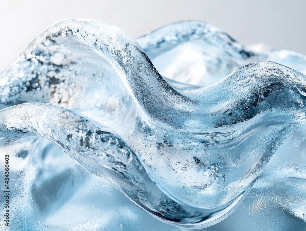 Poster abstract ice texture macro detail flowing cold background